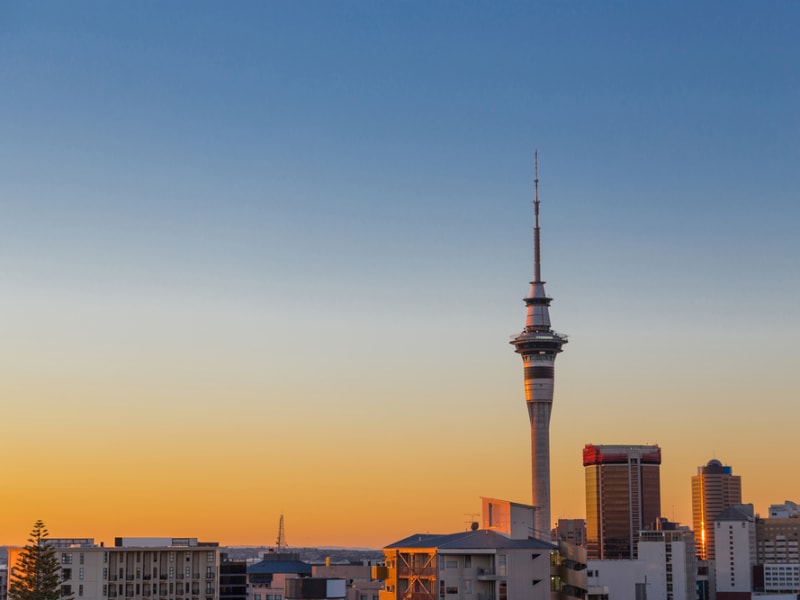 Auckland Tour Auckland Sunset Cityscape Sky Tower