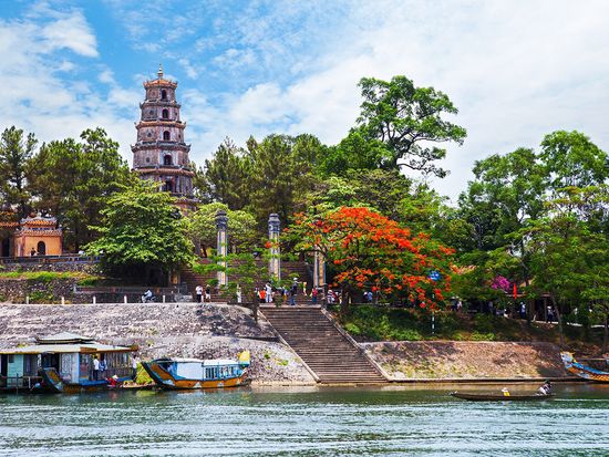 Thien Mu Pagoda Hue Perfume River