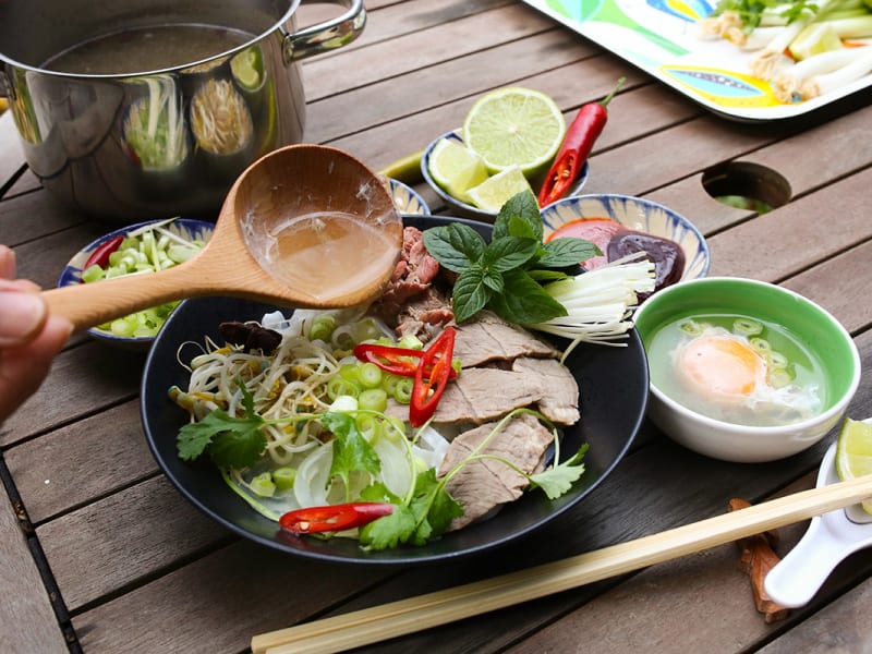 Sample authentic Vietnamese dishes