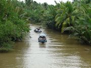 boat ride at mekong delta vietnam