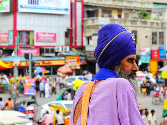 A Sikh devotee delhi
