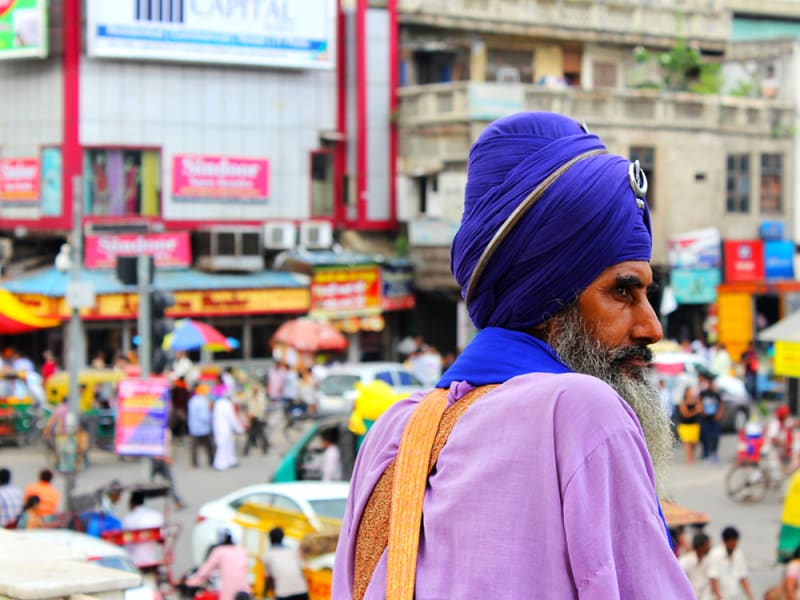 A Sikh devotee delhi