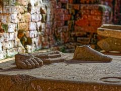 my son sanctuary remaining feet from statue