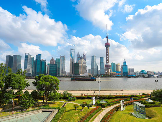 The Bund and Shanghai city skyline