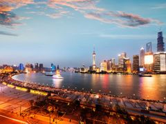 Shanghai The Bund overlooking Huangpu River