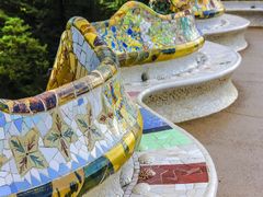 park guell, barcelona, spain, gaudi