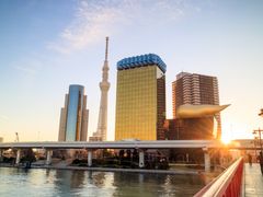 Sumida river Tokyo skyline