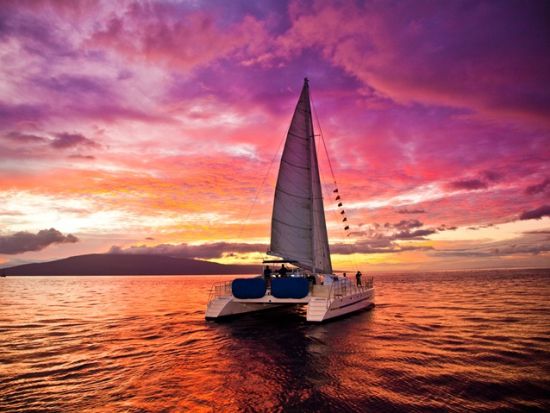 サンセットセーリング ＜軽食・飲み放題付き／カアナパリビーチ発＞