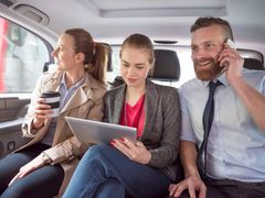 business people inside private vehicle bangalore