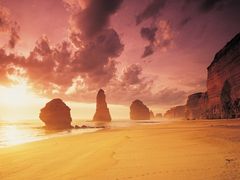 Great ocean road apostles sunset