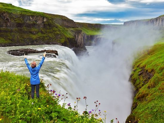 Gullfoss, Waterfall, Iceland