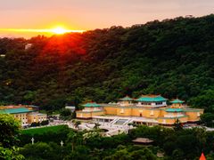 National Palace Museum Taiwan view during sunset