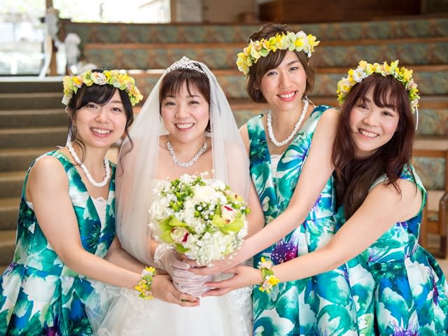 ハワイ結婚式 ムームー ワンピースドレス - フォーマル