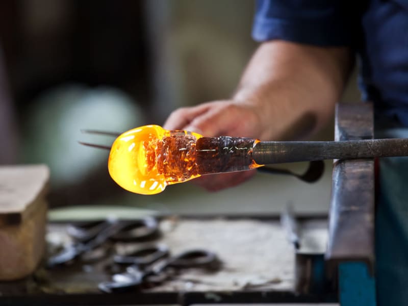 Italy, Venice, Glass Blowing Workshop