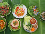12.Museflower Retreat & Spa Chiang Rai.vegetarian cuisine buffet