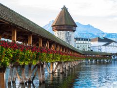 Lucerne, Switzerland, Chapel Bridge, Kapellbrucke