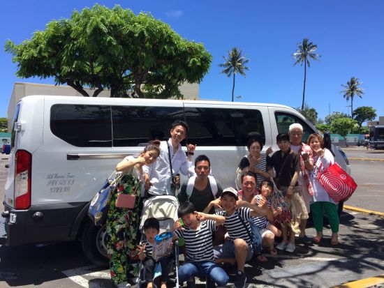 バン貸切オアフ島観光　ハワイ島発着！日帰りプライベートツアー＜1-12名／1日＞