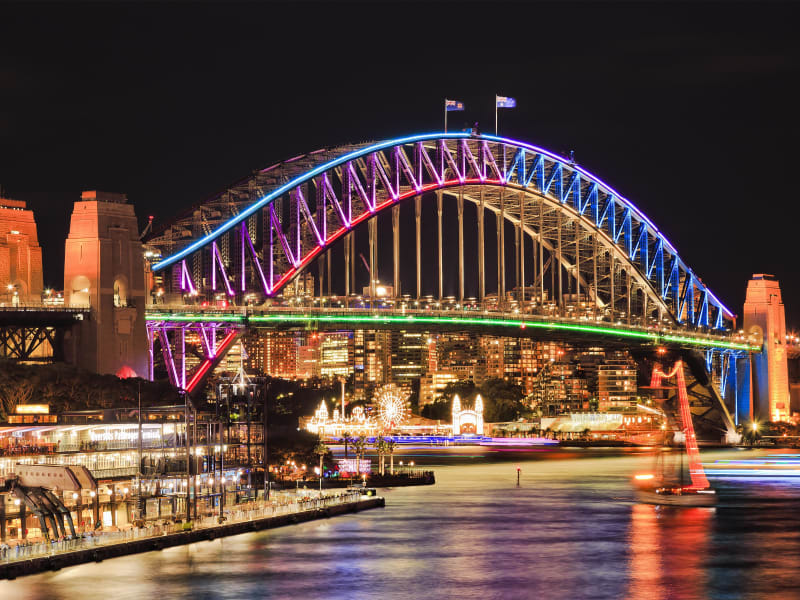 Vivid_Sydney_Festival harbour bridge