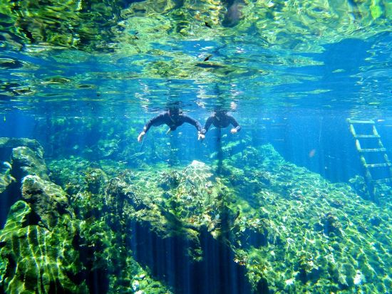 グランセノーテシュノーケリング トゥルム遺跡＋プラヤ・デル・カルメン散策付き＜貸切／1日／昼食／日本人インストラクター／水中写真プレゼント＞