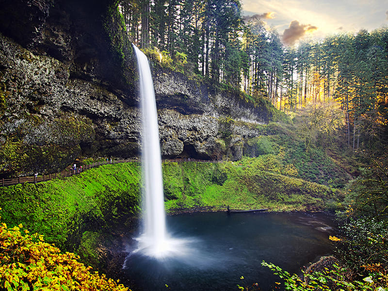 USA_Portland_Evergreen_Willamette Waterfall
