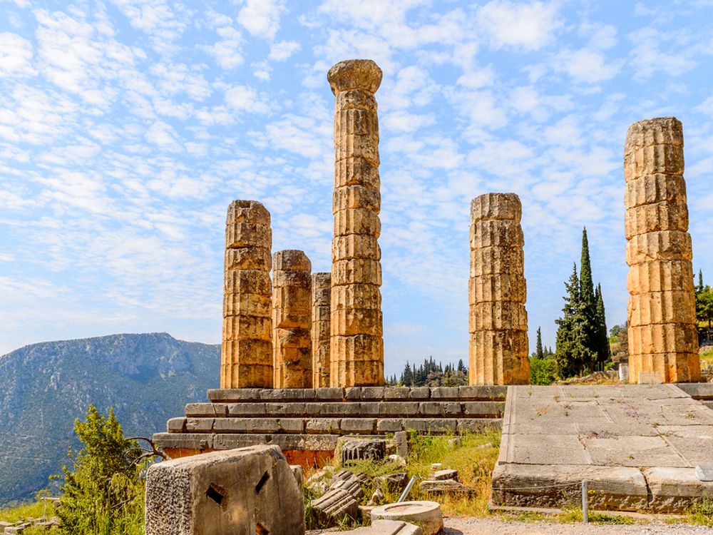 Greece, Delphi, Temple of Apollo