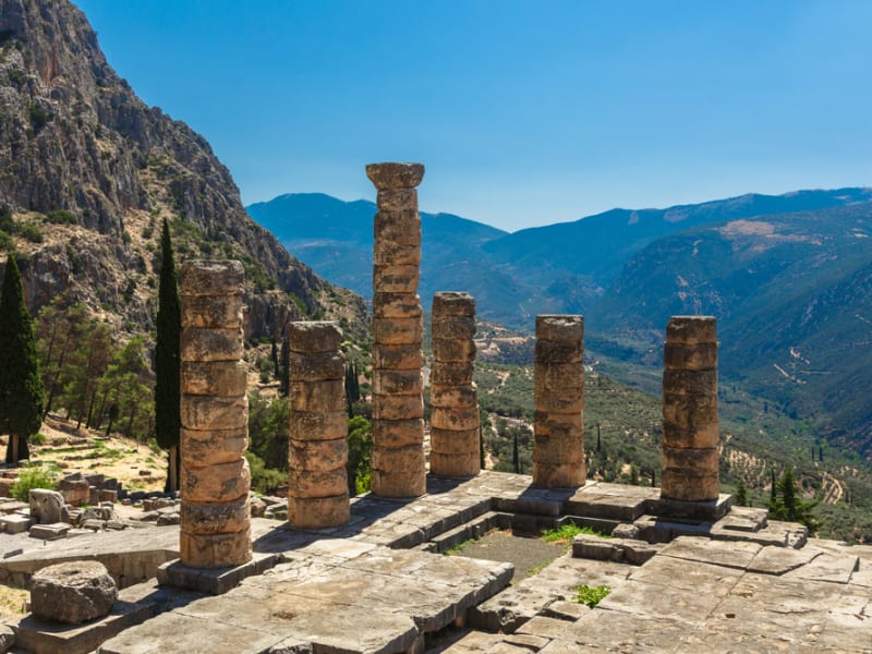 Greece, Delphi, Temple of Apollo