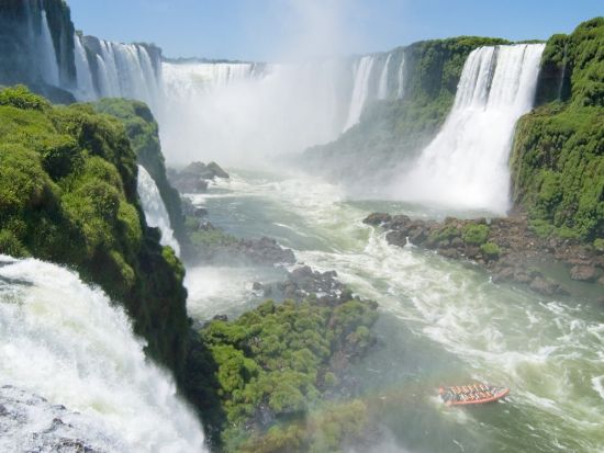 ブラジル＆アルゼンチン側イグアスの滝＋3か国国境地点プライベートツアー＜1日／日本語ガイド／フォス・ド・イグアスまたは空港発＞