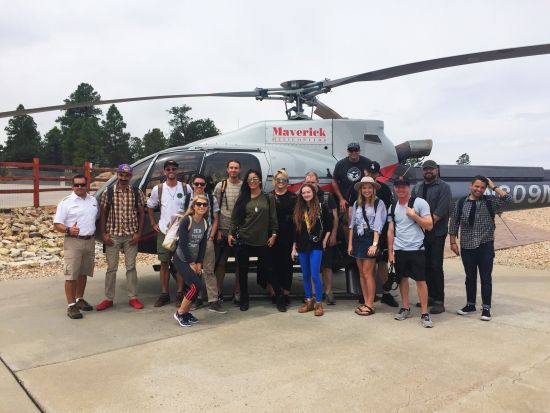 グランドキャニオン国立公園ツアー  サウスリム観光＆ヘリコプター遊覧飛行（45分）＜英語ガイド／フェニックス発＞