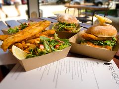 Lunch at Pengos burger and fries