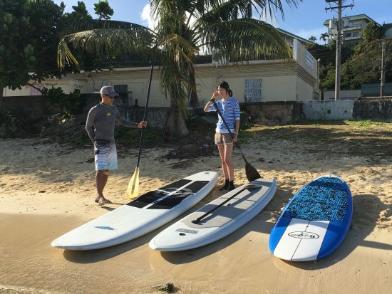 【プライベートツアー】SUP体験＋シュノーケリング　インストラクターが親切丁寧にサポート！初心者のためのSUPツアー＜日本語／送迎付き＞byオーシャンフリーク