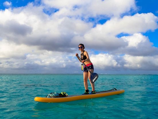 【プライベートツアー】モーニングSUP＋シュノーケリング　人が少ない早朝の静かな海を堪能！＜日本語／送迎付き＞byオーシャンフリーク