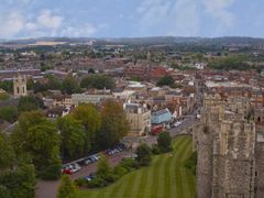 windsor, town, aerial view