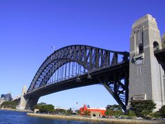 sydney harbour bridge view from cruise ship