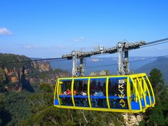 skyway cable ride view of three sisters rock