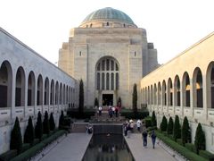 tourists visiting Australian War Memorial Canberra