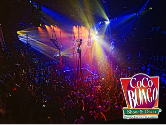 人気ナイトクラブ「ココボンゴ」 カンクンの夜を盛り上げる本格エンターテインメント＜飲み放題付／往路送迎付き／カンクン＞