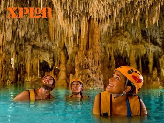 メキシコカリブ海で随一の人気アドベンチャーパーク「エクスプロール」大充実のアトラクションで大自然探検を楽しみ尽くす！＜食べ飲み放題／英語ドライバー／カンクン発＞