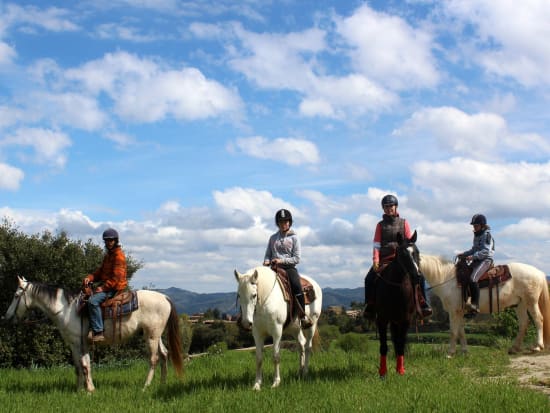 spain, montserrat, monastery, horse, riding, tour