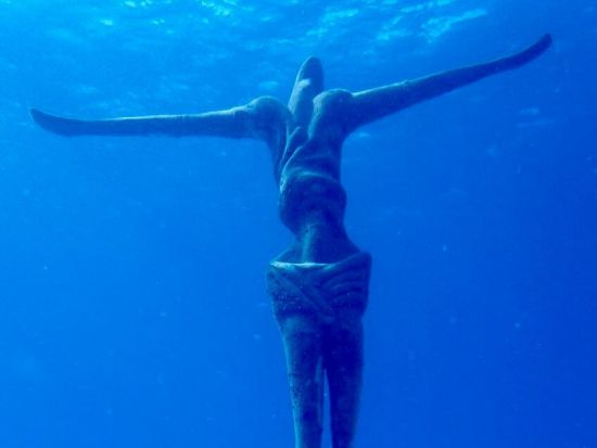 【完全貸切】体験ダイビング コスメル島チャンカナブ国立公園 海底のキリスト像と遭遇！＜1日／ビーチ or ボート／1ダイブ／プラヤデルカルメン発＞