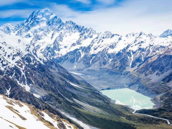 ニュージランド遊覧飛行 南アルプスの絶景を上空から！＜クルーズ付きプランあり／ワナカ発＞