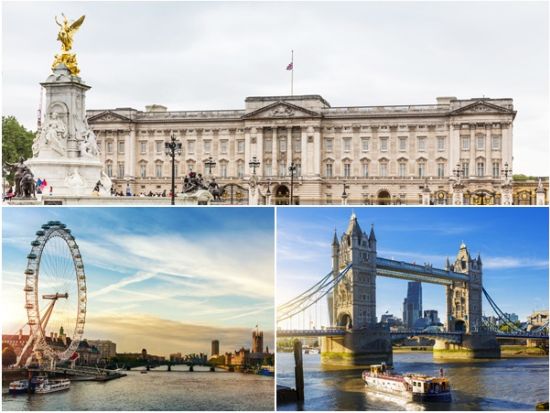 オープントップバス乗車！ロンドン半日観光ツアー　テムズ川クルーズ＋大観覧車ロンドンアイ搭乗付き＜英語ガイド＞