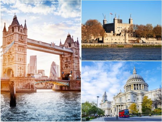 ロンドン半日観光ツアー　セント・ポール大聖堂＆ロンドン塔入場＆テムズ川クルーズ ＜英語ガイド＞