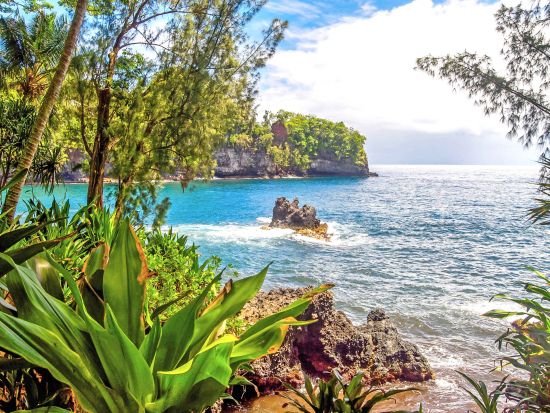 ハマクア海岸 クルージングツアー　マウナケアやマウナロア火山、ジャングルに流れる滝などをジェットボートで巡る ＜英語ガイド／ヒロ地区発＞