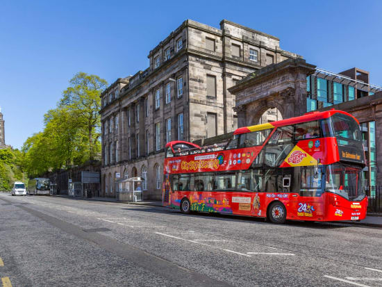 UK, Edinburgh, Hop on Hop off, double decker bus