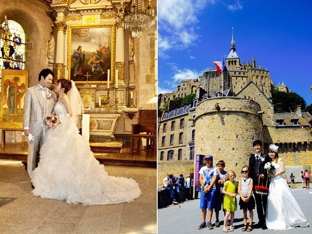 世界遺産モンサンミッシェル 結婚承認式セレモニー フォトウェディング