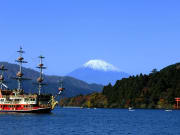 View of Mt. Fuji from Lake Ashi
