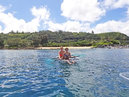 クリアカヤック体験　ノースショア（ハレイワ）でウミガメウォッチング＆シュノーケリング＜2時間＞byシー＆ボードスポーツハワイ