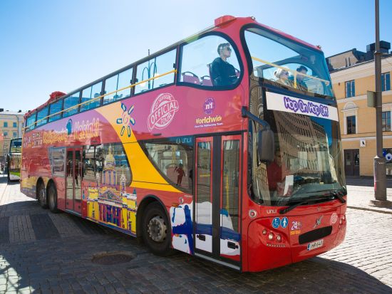 ヘルシンキ市内19ヵ所 乗り降り自由観光バスチケット＜日本語オーディオガイド／5月～10月上旬／ヘルシンキ発＞