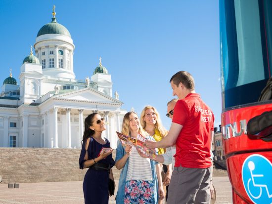 ヘルシンキ市内19ヵ所 乗り降り自由観光バスチケット＜日本語オーディオガイド／5月～10月上旬／ヘルシンキ発＞