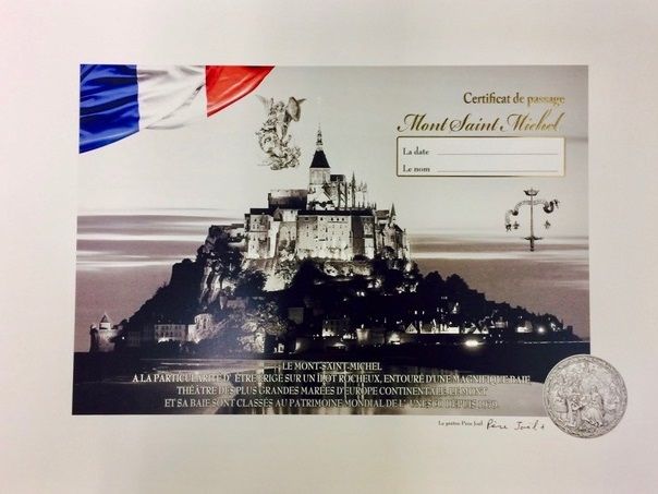 ドラクロワ 「モンサンミッシェル」 リトグラフ サイン　エディション 保証書 ドラクロワ 「モンサンミッシェル」 リトグラフ サイン エディション